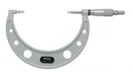 Mitutoyo 122-105-10 Microm&amp;egrave;tre &amp;agrave; touches lames en acier tremp&amp;eacute;, 100 &amp;agrave; 125 mm-
