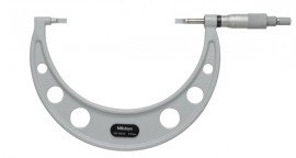 Mitutoyo 122-106-10 Hardened Steel Blade Micrometer, 125 to 150 mm-
