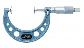 Mitutoyo 123-106 Disc Micrometer Hardened Steel, 125 to 150 mm-