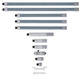 Mitutoyo 137-210 Carbide Tipped Tubular Inside Micrometer, 50 to 1500 mm-