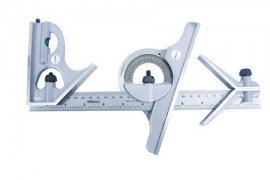 Mitutoyo 180-907B Combination Square Set, 12in-