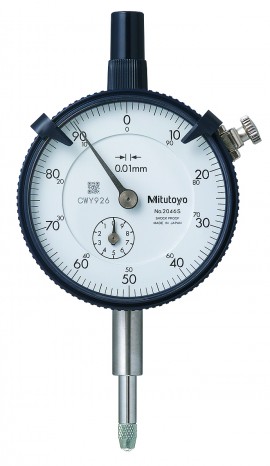 Mitutoyo 2046AB-01 Indicateur &amp;agrave; cadran &amp;agrave; dos plat ANSI/AGD, S&amp;eacute;rie 2, 10 mm, m&amp;eacute;trique-