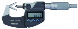 Mitutoyo 314-251-32 Digimatic V-Anvil Micrometer, 1 to 15 mm-
