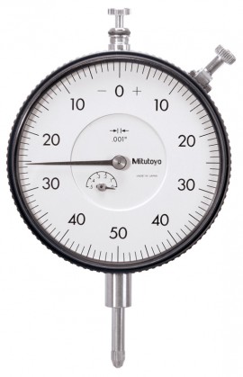 Mitutoyo 3415AB Series 3 Large Face Dial Indicator with flat back, 0 to 0.5&amp;quot;, inch-