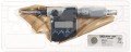 Mitutoyo 350-254-32 Micrometer Head with clamp nut and spherical spindle, 0 to 25 mm-