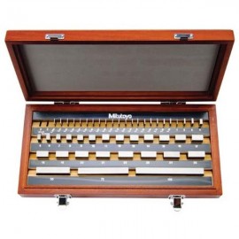 Mitutoyo 516-940-26 Metric Gauge Block Rectangular Steel Set, 112, grade AS-2-
