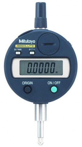 Mitutoyo 543-683B Digimatic Indicator, #4-48 UNF Thread, 0-0.5&quot; Range, Flat Back-