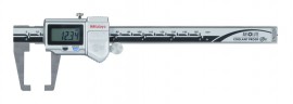Mitutoyo 573-751-20 Digital ABS Neck Caliper, 0 to 6" / 0 to 150 mm, thumb roller-