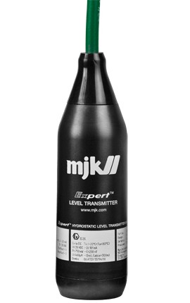 MJK 209925-5M Expert 3400 Hydrostatic Level Transmitter, 0 to 16.4', 39' cable-