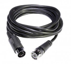 Monarch 6180-025 DIN Output Cable for Smart Laser Sensors, 0.13&quot; Mono Plug-