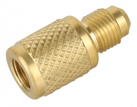 NAVAC F2002 Quick Coupler SAE Female Adapter, 5&amp;#8260;16&amp;quot; SAE male x &amp;frac14;&amp;quot; SAE female-