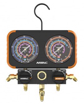 NAVAC N2A4E Pro Plus Manifold Gauge for the R-134A, R-404A, and R-410A-