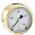 NOSHOK 25-310-200-PSI Manom&amp;egrave;tre, rempli de glyc&amp;eacute;rine, connexion arri&amp;egrave;re 1/4&amp;quot; NPT, bo&amp;icirc;tier en laiton, 0 &amp;agrave; 200 psi-