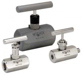 NOSHOK 403-FFS Needle Valve, Hard Seat, 3/8&quot; NPT, Female-Female, 316 SS-
