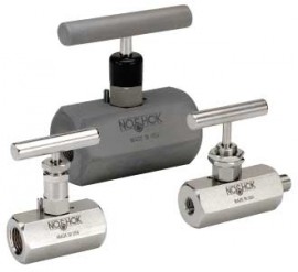 NOSHOK 404-FFC Needle Valve, Hard Seat 1/2&quot; NPT, Female-Female, Steel-
