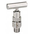 NOSHOK 802-MB Hard Seat Bleed Needle Valve, Male/Brass, &amp;frac14;&amp;quot; NPT-