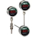 NOSHOK 820-1-1-U-0-32/400-36060-4 Digital Temperature Indicator with bottom connection, 32 to 400&amp;deg;F, 6&amp;quot;-