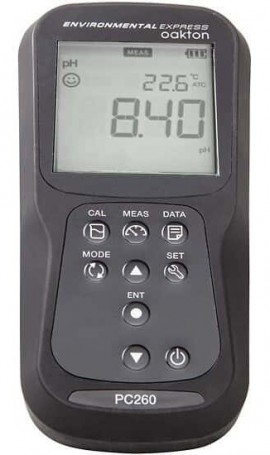 OAKTON 35660-48 PC260 Dual-Channel pH, ORP, Conductivity, TDS, Resistivity, and Salinity Meter-
