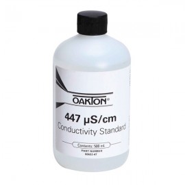OAKTON WD-00653-47 Conductivity Solution, 447 &amp;micro;S-