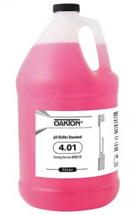 OAKTON WD-05942-24 4.01 pH Buffer Solution, 4 L-