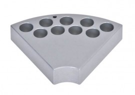 Ohaus 30500572 Sectional Block for hot plate stirrers, 0.47&quot; vial size, holds 9 vials-