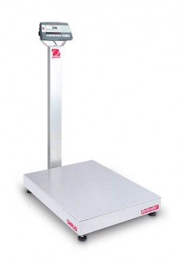 Ohaus D52P250RTV3 Defender 5000 Column-Mount Standard Bench Scale, 500 lbs, 31 x 23&amp;quot; platform-