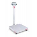 OHAUS D52P500RQV3 Defender 5000 Balance de banc mont&amp;eacute;e sur colonne, 453 kg, plateforme 60 x 60 cm-
