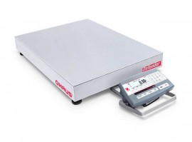 Ohaus D52P50RTX5 Defender 5000 Standard Low Profile Bench Scale, 100 lbs, 24 x 18&amp;quot; platform-