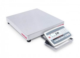 Ohaus D52XW125RQL5 Defender 5000 Standard Low Profile Bench Scale, 250 lbs, 18 x 18&amp;quot; platform-
