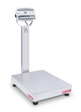 OHAUS D52XW125WTX7 Defender 5000 Balance de banc de lavage &amp;agrave; colonne, 113 kg, plateforme 60 x 45 cm-