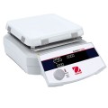 OHAUS e-G52HP07C Plaque Chauffante, 18 x 18 cm, c&amp;eacute;ramique-