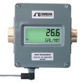Omega FLR6105D Inline Flow Meter with Analog Output, Oil, 0.5 to 5 GPM, 1/2" NPT-