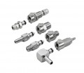 Omega FT-MC Series Quick Coupling Insert, chrome-plated brass, plug barbed 1/4" ID-