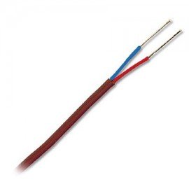 Omega GG-T-24-25 Type T Thermocouple Wire, glass braid insulation, 24 AWG, 25' spool, solid-