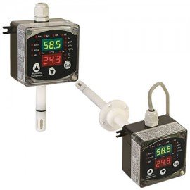 Omega HX400 Series RH/Temperature Transmitter with Display, 4 to 20 mA, wall mount-