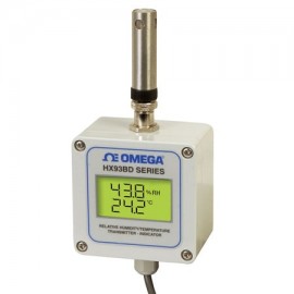 Omega HX93B Series RH/Temperature Transmitter, 4 to 20 mA, wall mount-