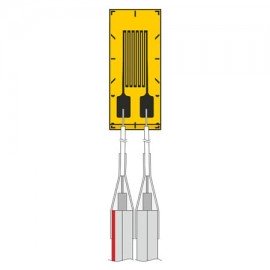 Omega KFH Series Pre-Wired Strain Gauge, 120 Ω, 0.012 x 0.077" grid, 3.3' leads, 2 conductors, 5-pack-