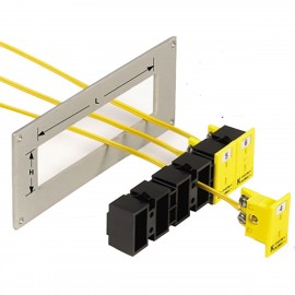 Omega MSS-10 Bande de montage par encliquetage pour embases de panneau MPJ, 10 positions-