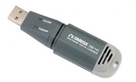 Omega OM-141 Enregistreur de donn&amp;eacute;es de temp&amp;eacute;rature et d'humidit&amp;eacute;, -20 &amp;agrave; 70&amp;deg;C, &amp;plusmn;1.0&amp;deg;C-