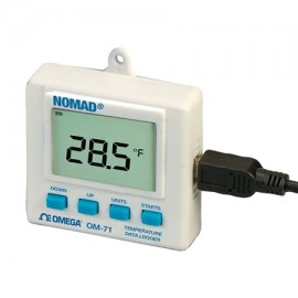 Omega S&amp;eacute;rie OM-70 Enregistreur de donn&amp;eacute;es de temp&amp;eacute;rature, sonde externe, 2 mesures-