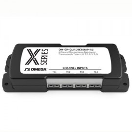 Omega OM-CP-TCTempX Series Thermocouple Data Logger, -454 to +3308°F, 4-channel-