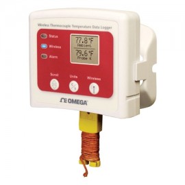 Omega OM-CP-RFTCTEMP2000A Wireless Thermocouple Temperature Data Logger with LCD, 1 measurement-