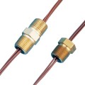 Omega PFT2NPT-4T Vacuum/Pressure Feedthrough for sealing wire and cable, 1/2" NPT, NPT plug, 4 pair-