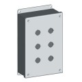 Omega S&amp;eacute;rie SCE-PB Sous-panneau, acier au carbone, 12 boutons-poussoirs-