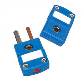 Omega SMP-E-M Miniature Thermocouple Connector, type E male, glass-filled nylon, IEC color code-