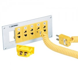 Omega SPJ-K-F Universal Snap-In Thermocouple Panel Jack, type K female-