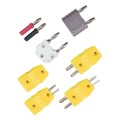 Omega TAS-KI-2 Adaptateur de transition pour thermocouple, type K, femelle standard vers m&amp;acirc;le miniature, code de couleur IEC-