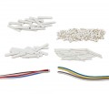 Omega TF-B-24-100 PFA Insulation Tubing, blue, 24 gauge, 100-pack-