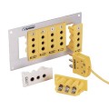 Omega TPJ-T-M Prise de panneau pour thermocouple &amp;agrave; encliqueter &amp;agrave; 3 broches, type T m&amp;acirc;le-