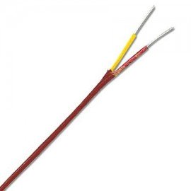 Omega TT-K-24S-TWSH-SLE-1000 Fil de thermocouple de type K, isolation PFA, 24 AWG, torsad&amp;eacute; et blind&amp;eacute;, limites d'erreur sp&amp;eacute;ciales, bobine de 304.8 m, toronn&amp;eacute;-